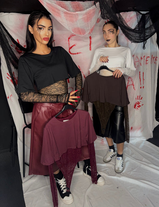 T-SHIRT IN PIZZO 🎃